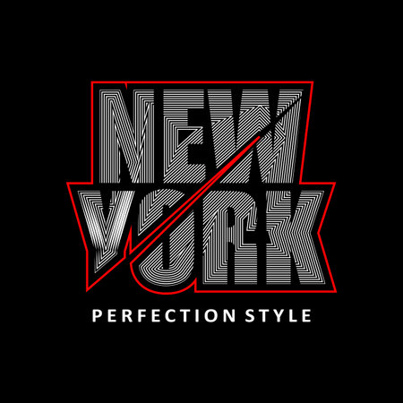 New York typography, t-shirt graphics, vectors eps 10のイラスト素材