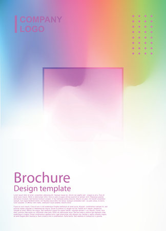 Holographic abstract background. Cover design template. Vector illustration.のイラスト素材