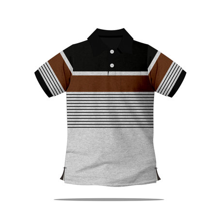 Male t-shirt isolated on a white background with clipping path.のイラスト素材