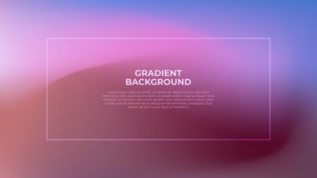 Blurred gradient mesh background. Colorful smooth banner template. Vector illustration.のイラスト素材
