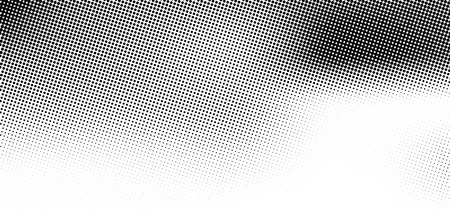 Black Dotted Texture on White Background . Modern Vector Art . Old Paper Effect with Comic Textureのイラスト素材
