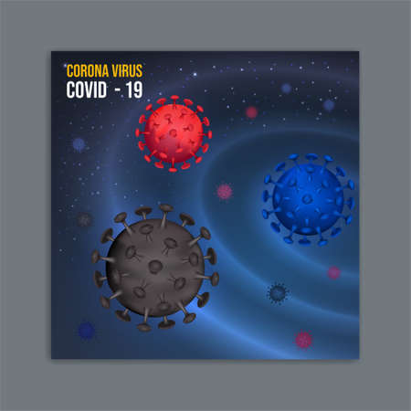 Corona virus, information media that is interesting and easy to understand by everyone to support public awareness to protect themselves from the dangers of the corona virus.のイラスト素材