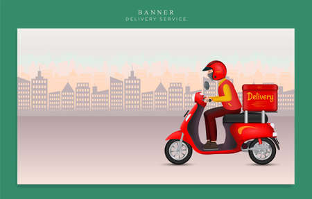 Promotional for goods delivery services, are very suitable to be used in an effort to increase the trust and loyalty of your customers.のイラスト素材