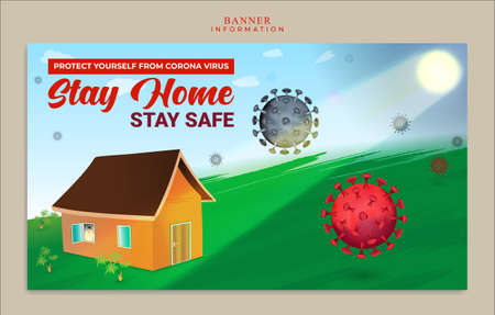 information media that is interesting and easy to understand by everyone with the aim of increasing public awareness to protect themselves from the dangers of the virus.のイラスト素材