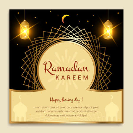 Happy holy month, A special month for all muslims in the worldのイラスト素材