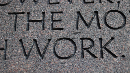 Write down the English wordの写真素材