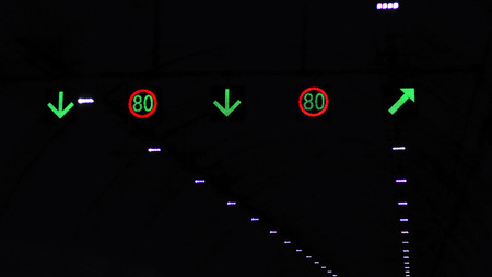 Velocity limitation of tunnelの写真素材