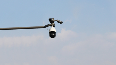 CCTV cameras are being filmed.