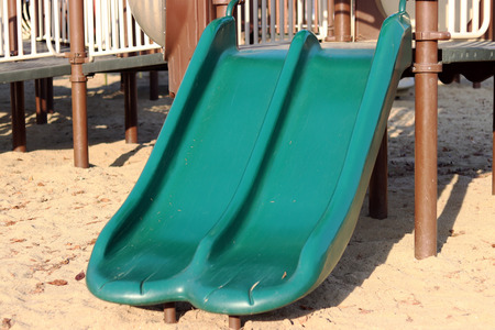 A slide for children in the park.の写真素材