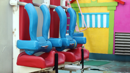 Safety belt for amusement ridesの写真素材