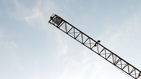 view of a construction craneの写真素材