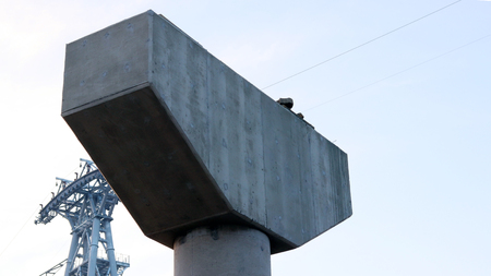 The construction site of an urban bridgeの写真素材