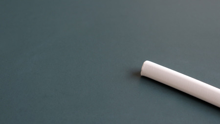 Green chalkboard and white chalkの写真素材