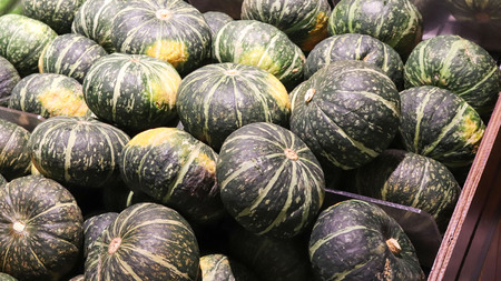 Pumpkin on sale at market.の写真素材