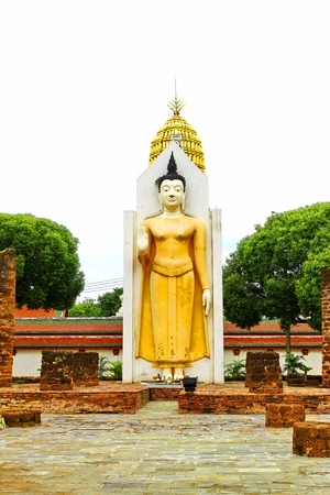 Standing Buddha Thai artsの写真素材