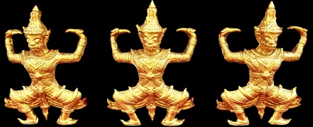 Giant golden temple wallsの写真素材