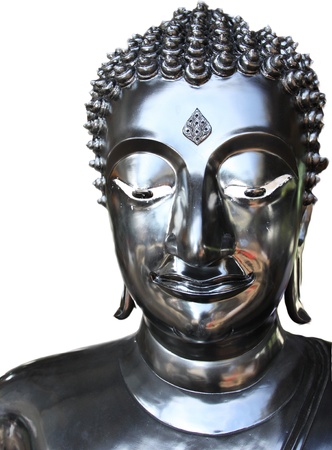 Buddha face black.の写真素材