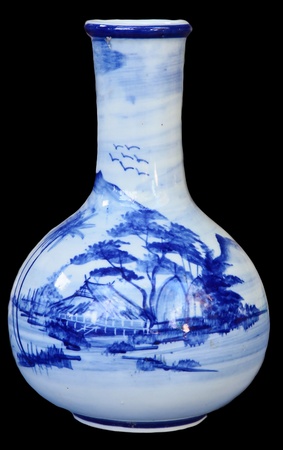Benjarong flower vase.の写真素材
