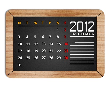 new year calendar 2012 on book backgroundの写真素材