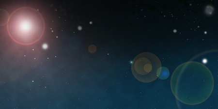Sky night stars moon 