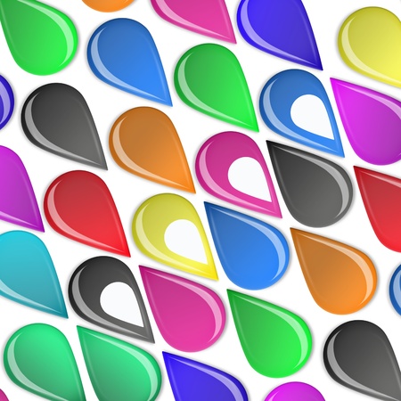 Color Wheel isolated on white background の写真素材