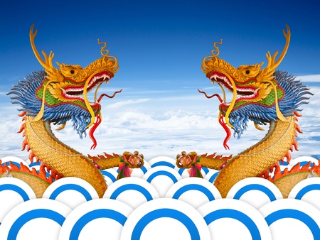 Dragon statueの写真素材
