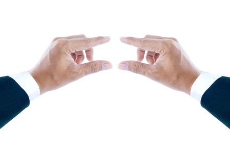 businessmen hand isolated on white background の写真素材