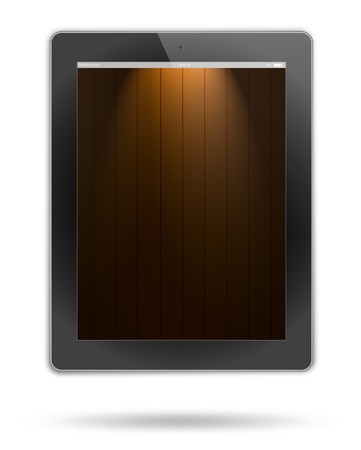 tablet pc, isolated on background whiteの写真素材