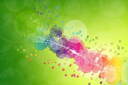 Abstract on a colorful background digital bokeh effect の写真素材