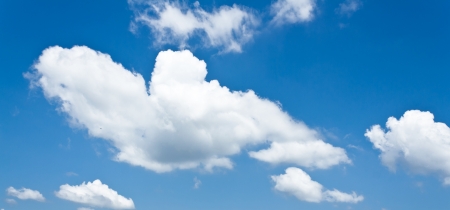 clouds and sky blueの写真素材