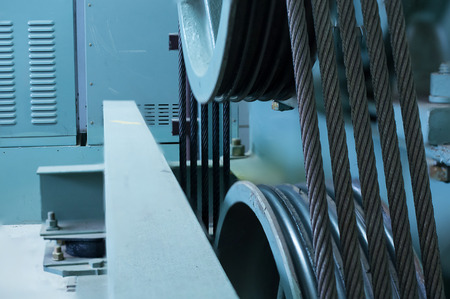 Room Elevator control. cable control in the buildingの写真素材