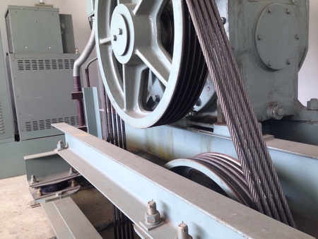 Elevator shaft maintenance. cable controlの素材