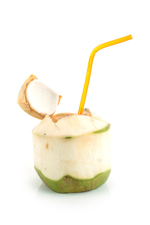 Coconut isolated on white background.の写真素材
