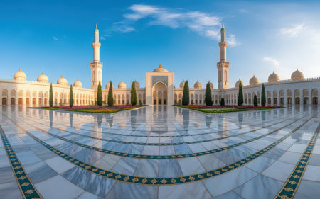 Sheikh Zayed Grand Mosque in Abu Dhabi, United Arab Emiratesの素材
