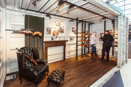 NURNBERG - MARCH 06: UMAREX at IWA 2015 & OutdoorClassics exhibition on March 06, 2015 in Nurnberg, Germanyのeditorial素材
