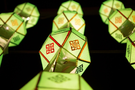 Loy Krathong lantern festival in Chiang mai 