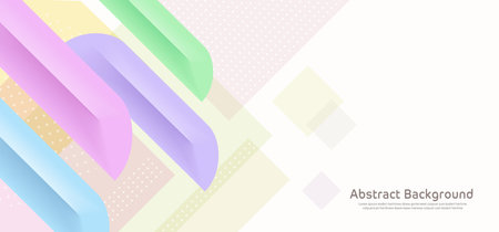 Abstract stylish geometric design colorful banner, Vector illustratorのイラスト素材