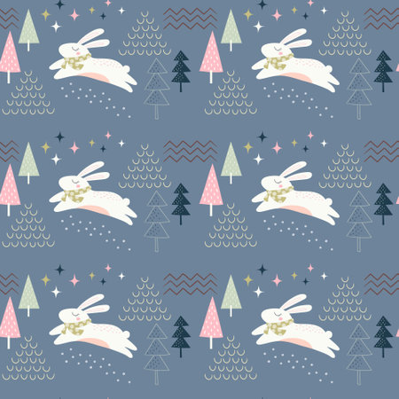 Seamless animal patterns, hand-drawn style used for fabric, textile, print, background and decorative wallpaperのイラスト素材