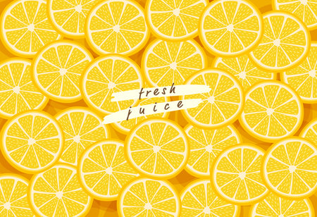 Vector about Hand drawn lemon patternのイラスト素材
