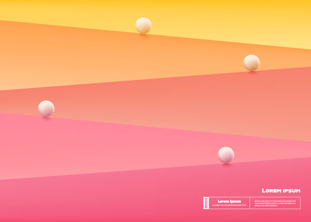 3d rendering, Abstract minimal stage for product display present background.のイラスト素材