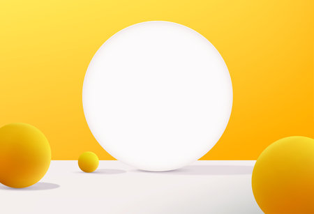 3d rendering, minimal stage for product display present background.のイラスト素材