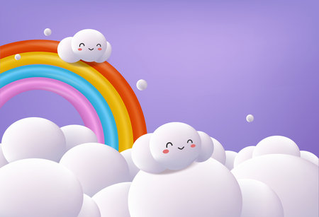 3d rendering, Abstract minimal stage for kids product display present background.のイラスト素材