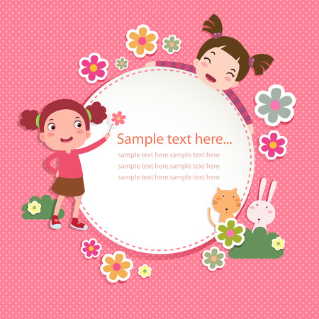 Illustration of a young girl reading  a book at the big treeのイラスト素材