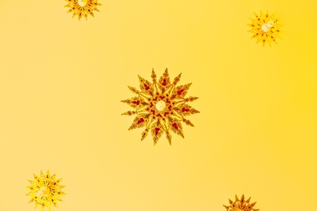 Ceiling at Wat Thai の写真素材