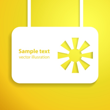 Holiday yellow sun applique background  illustration for your solar design のイラスト素材