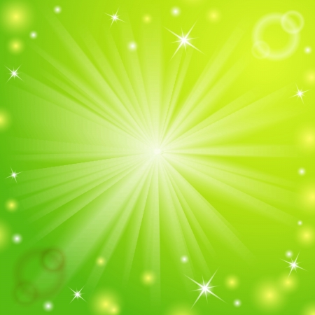 Abstract magic light background illustration for your majestic design  Element for web design  Green color のイラスト素材