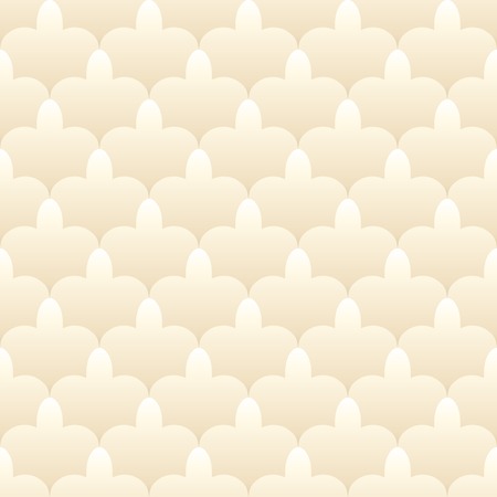 Seamless pattern in islamic style. Vector illustration for oriental design. Beige and white gradient colors. Modern elegant neutral wallpaper.のイラスト素材