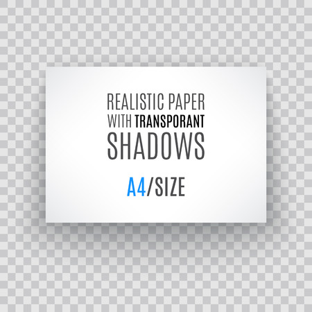 Set of blank banner sheet of paper with shadow material design element for advertising and promotional isolated on transparent background.のイラスト素材