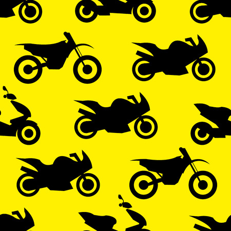 Motorcycle seamless patternのイラスト素材