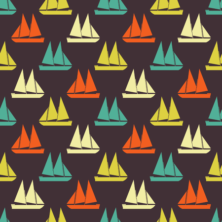 Boat seamless patternの写真素材